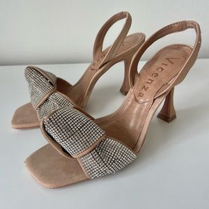 VICENZA RHINESTONE SLIP-BACK HEELS Anthropologie